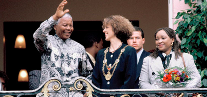 Staatsbesuch von Nelson Mandela, Präsident d. Republik Südafrika